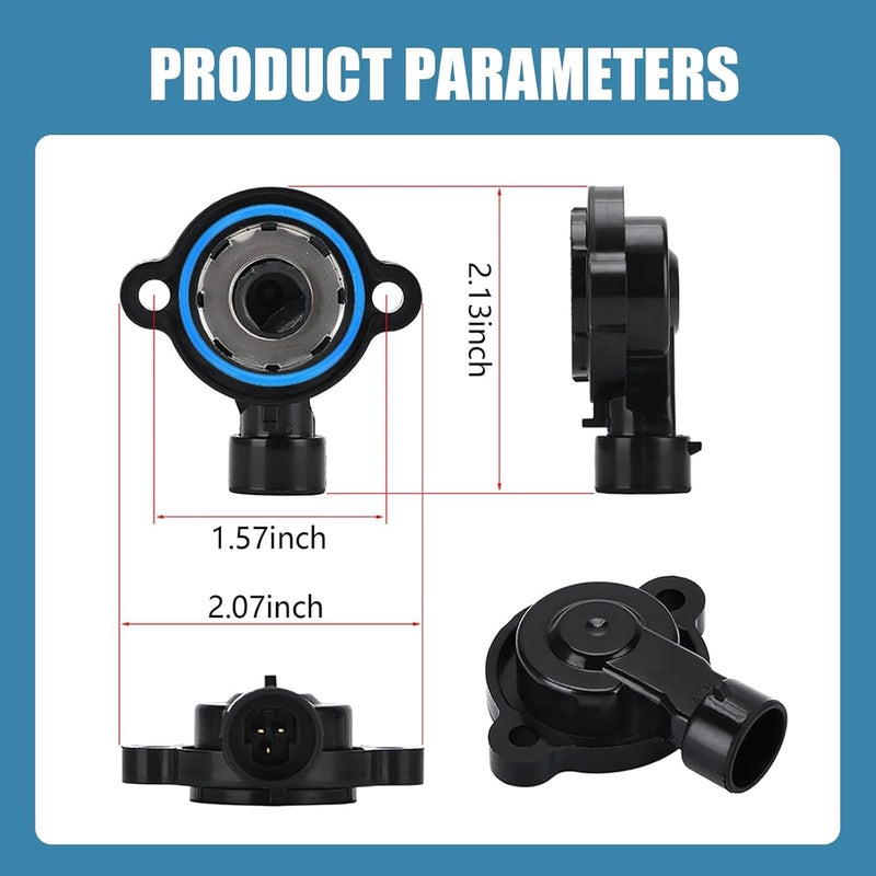 Zeathery Throttle Position Sensor Idle Air Control Valve, Retrofit Sensor #17113625 Control Valve #17113598, Compatible with Buick Chevrolet (Silver & Black) - Image 5